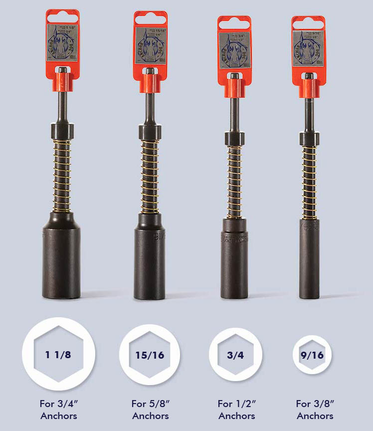 Anchor Dog SDS+ Wedge Anchor Setting Tool Available in 4 Sizes